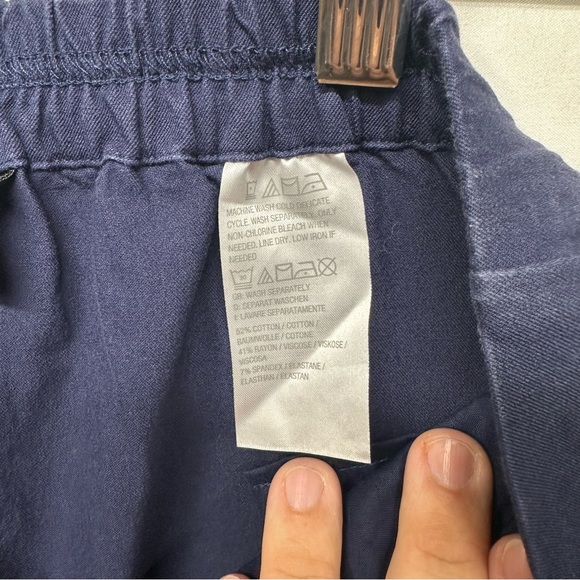 Isaac Mizrahi Live! Navy Blue Stretch Pull-On Pants Women’s Size 10 - Picture 5 of 9